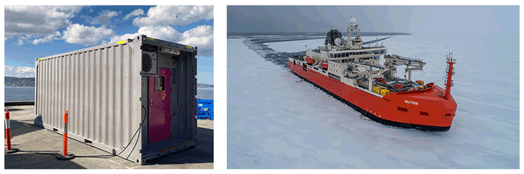 image of the hydrobox and the vessel nuyina